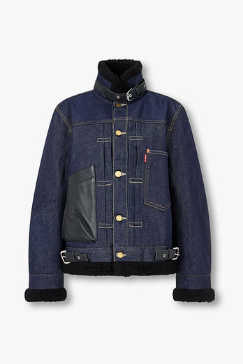 SACAI [LEVI`S] 여성 데님 자켓_네이비 | 신세계V