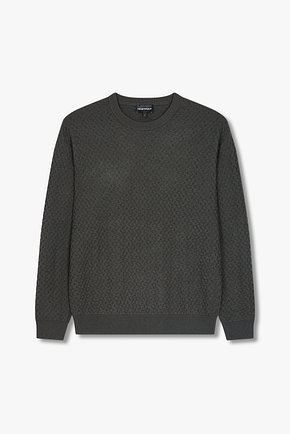 EMPORIO ARMANI(엠포리오 아르마니) 남성 드롭 숄더 울 니트 풀오버 | 신세계V