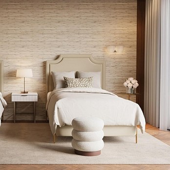 MATERASSO 솔라 패브릭침대 스틸형 다릿발 SS (슈퍼싱글), 버베나 매트포함, 미디움하드타입 | 신세계V