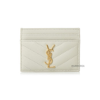 SAINT LAURENT [생로랑] SS26 여성 마틀라세 카드지갑 423291 BOW01 9207 | 신세계V