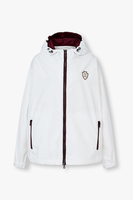 BRUNELLO CUCINELLI 여성 로고 패치 스트링 디테일 후드 자켓 | 신세계V
