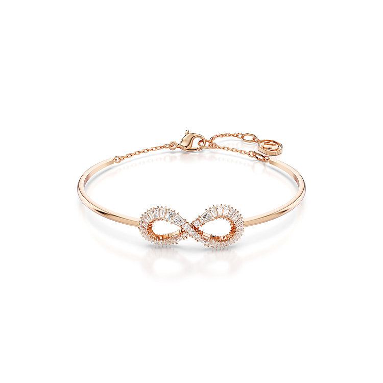 SWAROVSKI(스와로브스키) [스와로브스키/본사정품] Hyperbola 인피니티 로즈골드 뱅글 팔찌 M 5679443 | 신세계V