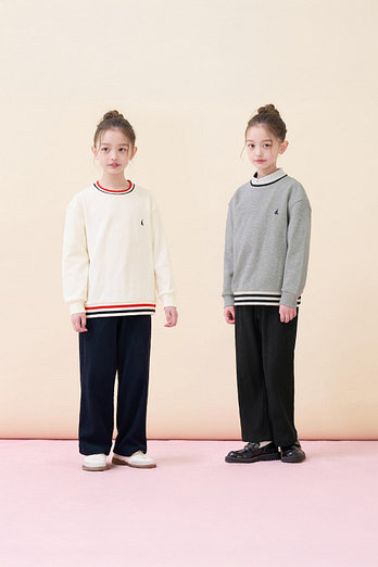 BEANPOLE KIDS [시즌오프30%][BEANPOLE KIDS] 26SS 여아 와플 라운드 상하세트 (2종 택1) | 신세계V