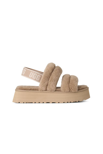 UGG [WOMEN] 양모 스트랩 플랫폼 슬리퍼 (디스코 투 스트랩) | 신세계V