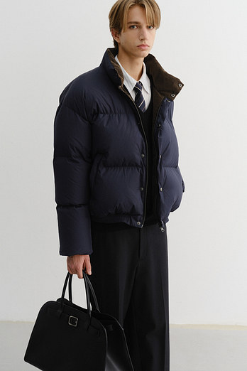 DUNST UNISEX VOLUME GOOSE DOWN JACKET NAVY_M_UDJU5D136N2 | 신세계V