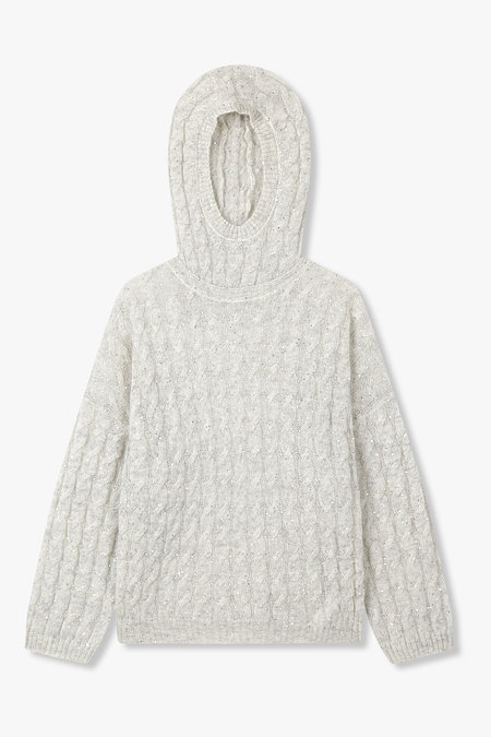 BRUNELLO CUCINELLI 여성 케이블 롱 슬리브 니트 풀오버 | 신세계V