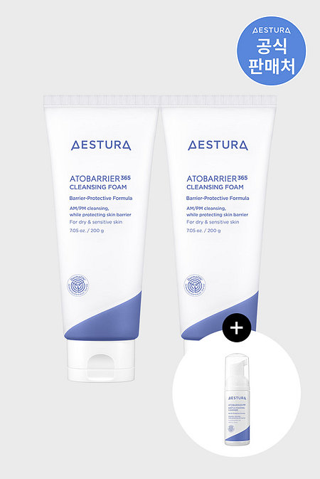 AESTURA 에스트라 아토베리어365 클렌징폼 200g x 2개 | 신세계V