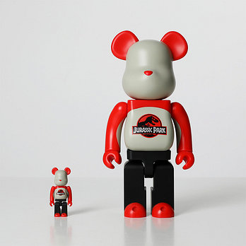 KINKIROBOT 400%+100% BEARBRICK JURASSIC PARK | 신세계V