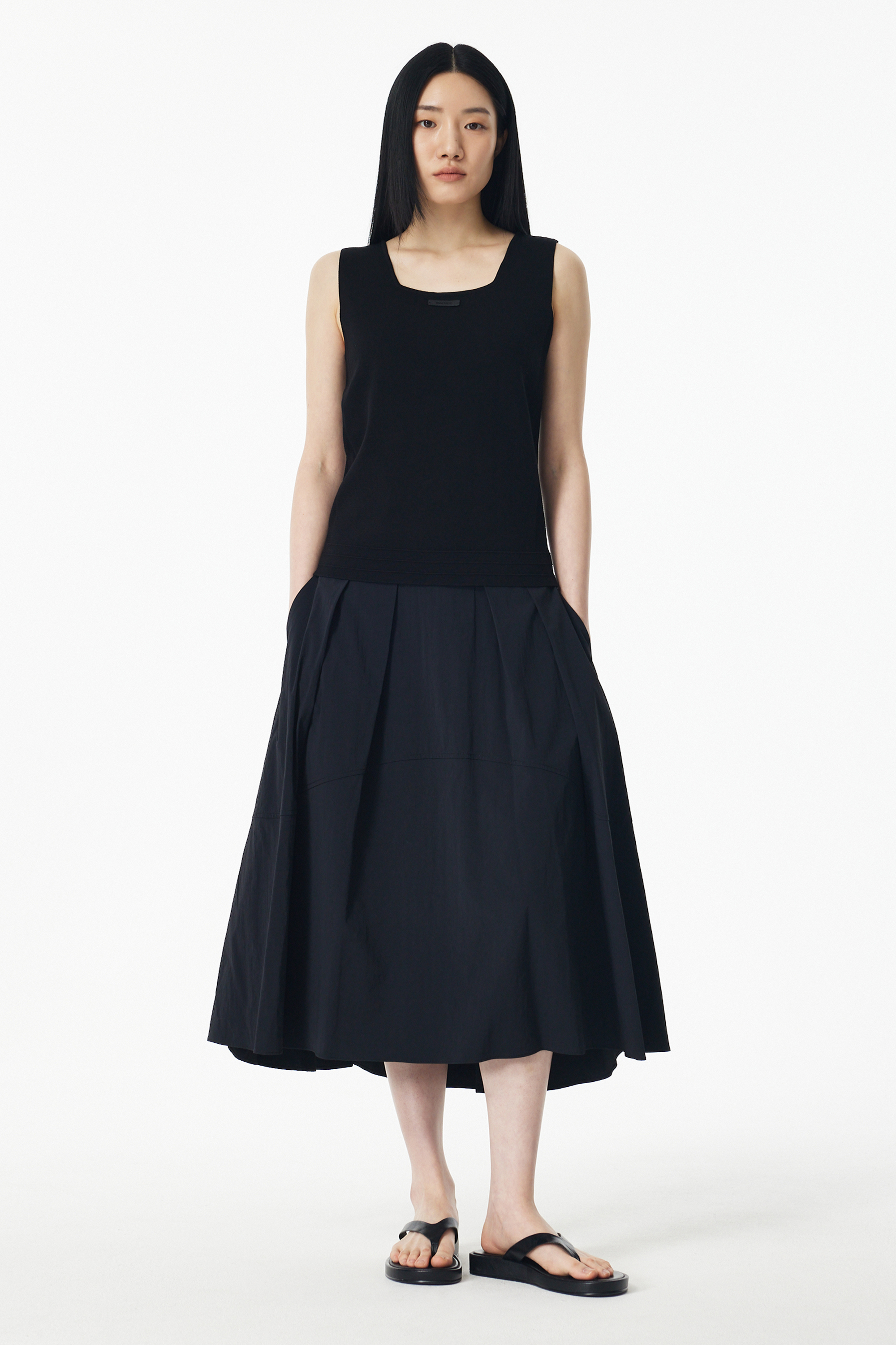 MARINE SERRE(마린세르) 25SS 마린세르 미디 스커트 WSK074A
