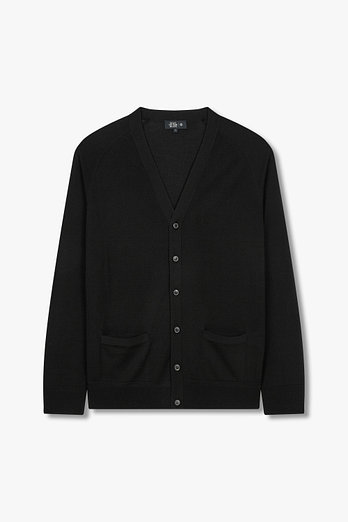 MAN ON THE BOON [LORO PIANA FABRIC] 니티드 울 래글런 가디건 | 신세계V