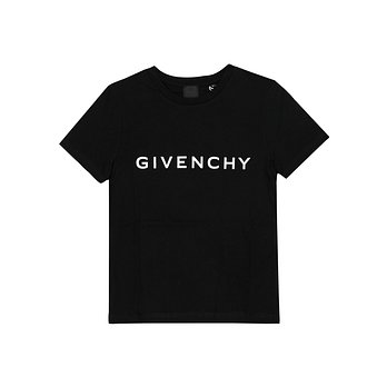 GIVENCHY 지방시 H30718 09B 4G 아키타이프 로고 아동 반팔티 (성인착용가능) | 신세계V