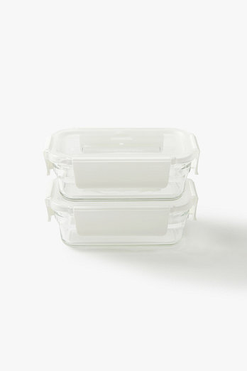 JAJU 내열유리 오븐 밀폐용기_390ml_2개 | 신세계V