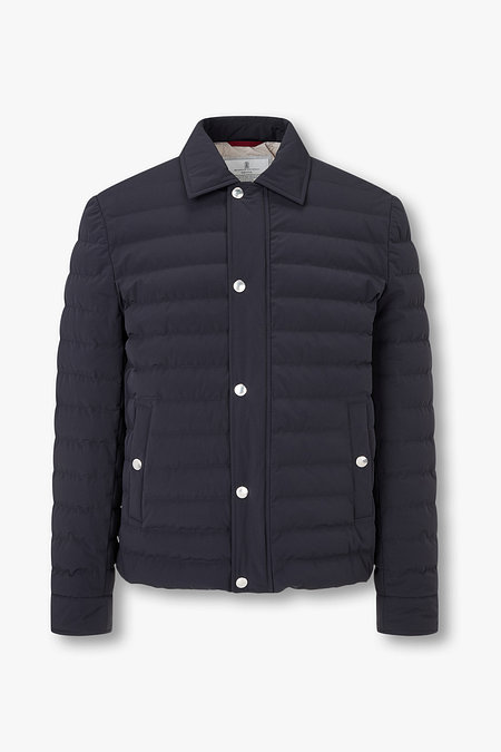 BRUNELLO CUCINELLI(브루넬로 쿠치넬리) 남성 더블 클로저 다운 퀼팅 자켓 | 신세계V