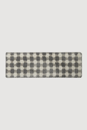 체크블럭 소프트 터프팅 매트120x40cm 웜그레이 상품이미지