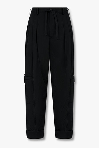 Yohji Yamamoto [HOMME]플리츠 스냅 롤업 헴 패딩 팬츠 | 신세계V