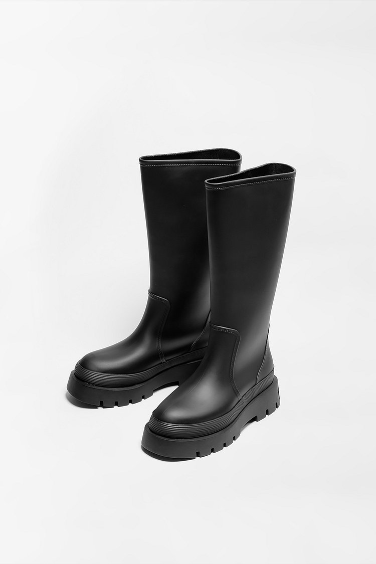 VLOCKER 롱 레인부츠 7CM (Black) -NSW101BK