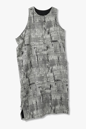 Yohji Yamamoto [Y's]깅엄 체크 프린지 드레스 | 신세계V
