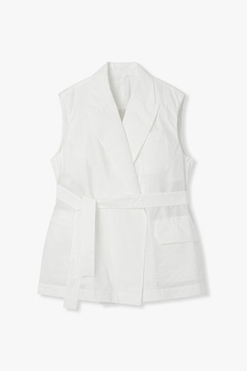 BRUNELLO CUCINELLI 여성 코튼 블렌드 벨티드 베스트 | 신세계V