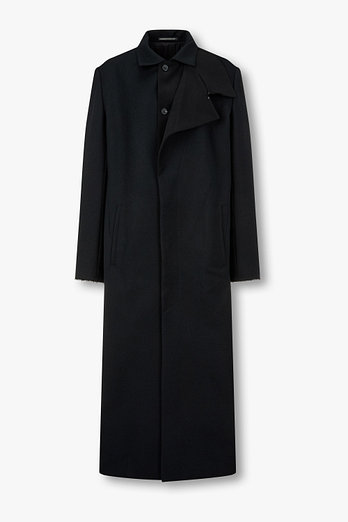 Yohji Yamamoto [FEMME]어시메트릭 레이어드 코트 | 신세계V