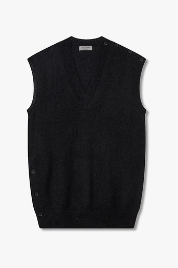Yohji Yamamoto [HOMME]버튼 디테일 니트 베스트 | 신세계V
