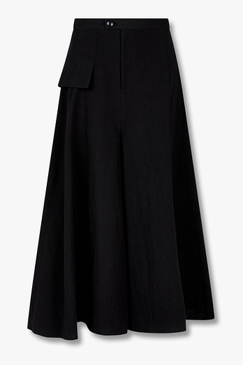 Yohji Yamamoto [FEMME]린넨 코튼 플레어 팬츠 | 신세계V
