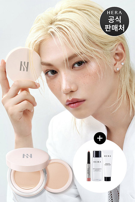 HERA (본품+리필) 헤라 리플렉션 스킨 글로우 쿠션 파운데이션 15g x 2 SPF40/PA++ | 신세계V
