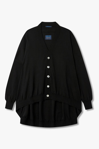 Yohji Yamamoto [REGULATION]브이넥 오버사이즈 핏 가디건 | 신세계V