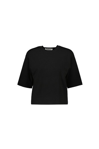 YVES SALOMON [공식] 이브살로몬 스트레치 니트 티셔츠 CE5SFKNTP004C10 | 신세계V