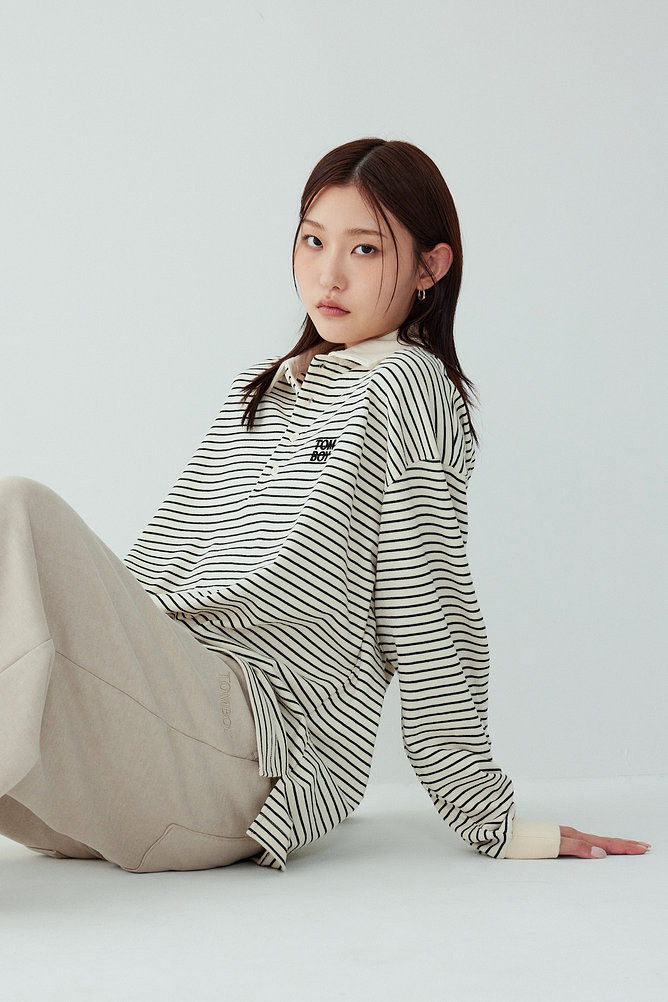원포인트 카라 티셔츠