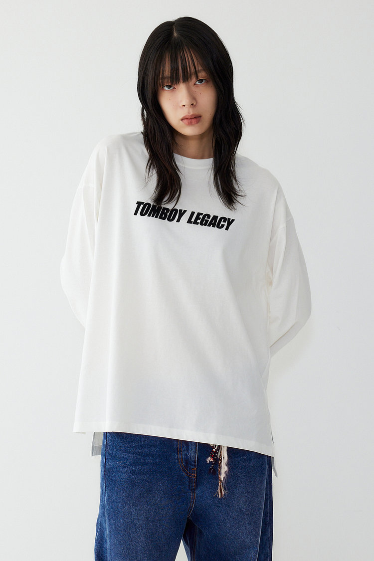 후로피 피그먼트 긴소매티셔츠