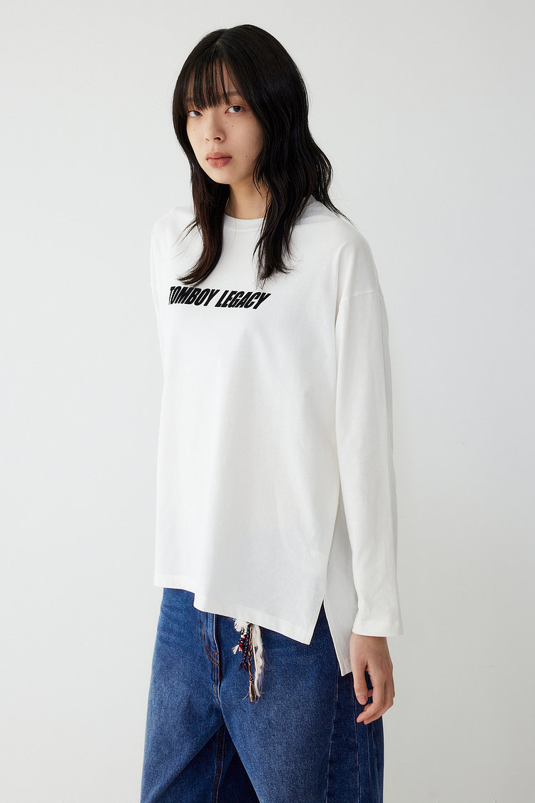 후로피 피그먼트 긴소매티셔츠