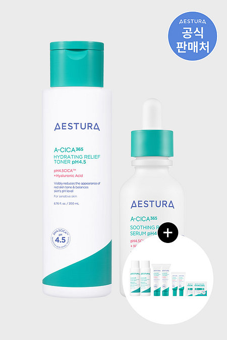 AESTURA 에스트라 에이시카 365 세럼 40ml + 에이시카 365 토너 200ml | 신세계V