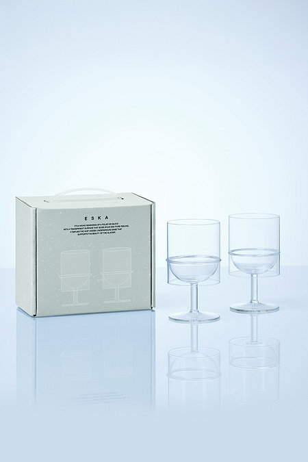 ODENSE 오덴세 에스카 글라스 고블렛 2p 세트 | 신세계V
