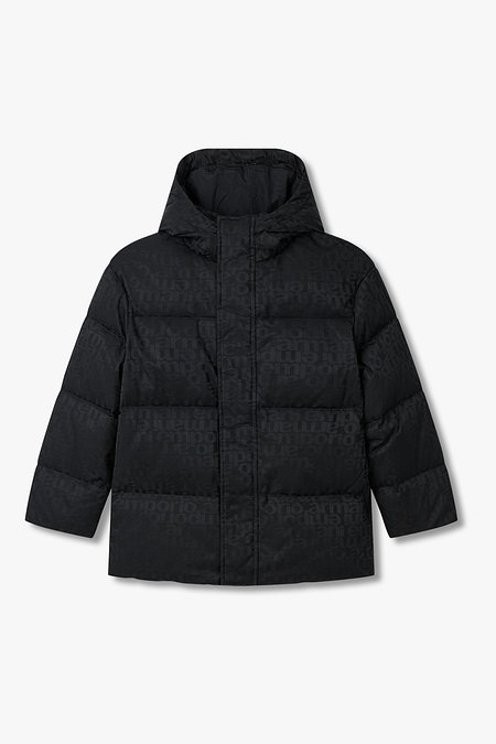 EMPORIO ARMANI JUNIOR [남아] 리피트 로고 다운 패딩 코트 | 신세계V