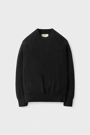 POTTERY Comfort Crewneck Knit_Black | 신세계V