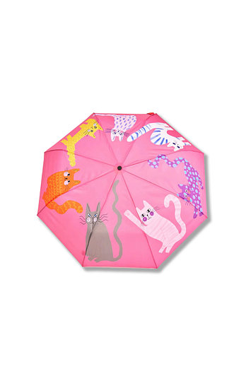 ORIGINAL DUCKHEAD [ORIGINAL DUCKHEAD] 오리지널 덕헤드 Fuchsia Arty Cats Duck Umbrella 우산 | 신세계V