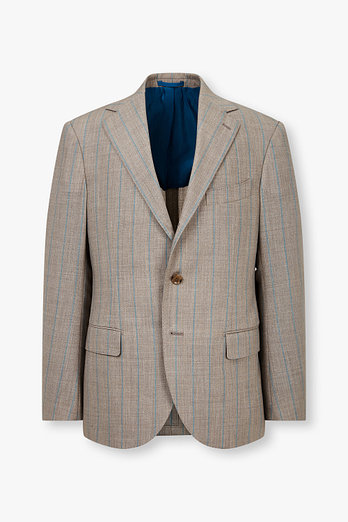 MAN ON THE BOON [LORO PIANA FABRIC] 스트라이프 울 싱글 자켓 | 신세계V