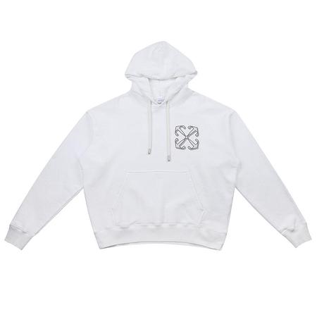 Off-White フーディ(ジャージー素材) 60%OFF Off-White 20SS DRIPPING ARROWS INCOMPLETE HOODIE オフ