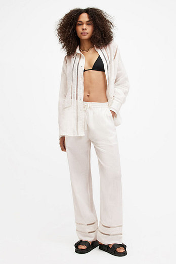 ALLSAINTS 올세인츠 제이드 리넨 트라우저 W028TA-4193 | 신세계V
