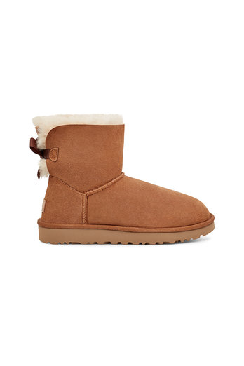 UGG [WOMEN] 양모 새틴 리본 미니 부츠 (미니 베일리 보우 II) | 신세계V