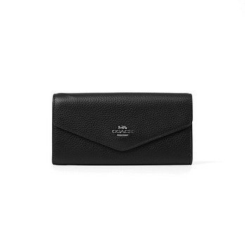 COACH 코치 장지갑 여성 소가죽 명품지갑 지폐수납 엔벨롭 소프트 블랙 CFX24SVBK 51538049 | 신세계V