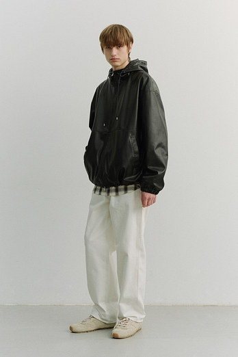 DUNST UNISEX ALTER-LEATHER WINDBREAKER BLACK_M_UDJU6A101BK | 신세계V