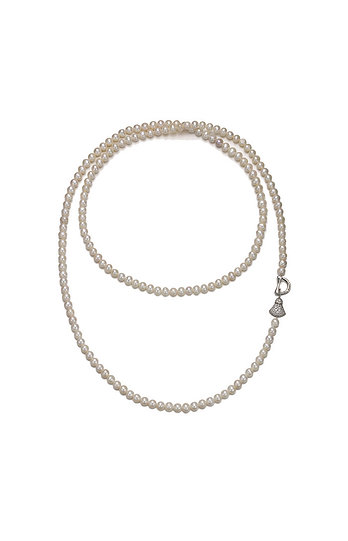 DIA MOMO 디아모모 DIA Bell Natural Pearl Long Necklace 90cm | 신세계V