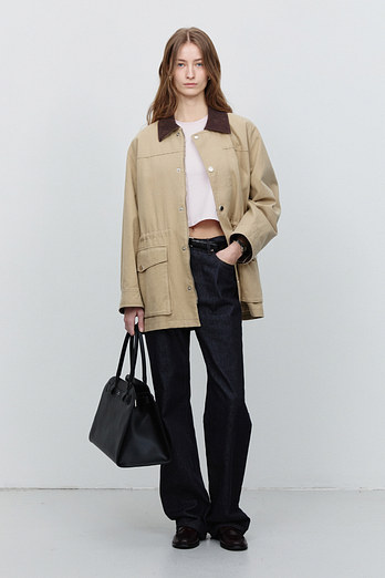 DUNST UNISEX VINTAGE HALF WORK JACKET BEIGE_UDJU5A109I2 | 신세계V