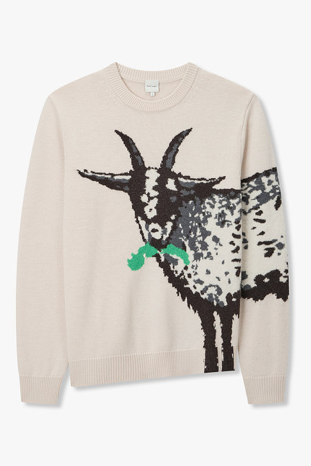 PAUL SMITH 고트 프린트 크루넥 니트 | 신세계V