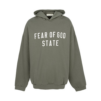 FEAR OF GOD [FEAR OF GOD] 피어오브갓 에센셜 남성 기모 후드티 192SP256217F MOSS | 신세계V