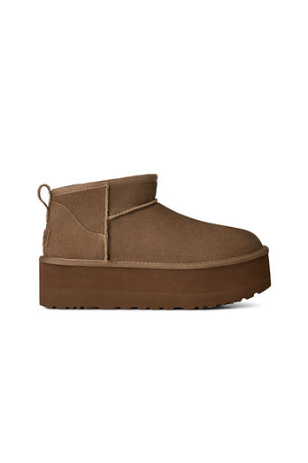 UGG [WOMEN] 스웨이드 레더 미니 플랫폼 부츠 (클래식 울트라 미니 플랫폼) | 신세계V