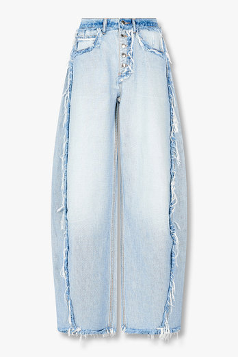 ALEXANDERWANG 엠보싱 로고 블로업 데님 팬츠 | 신세계V