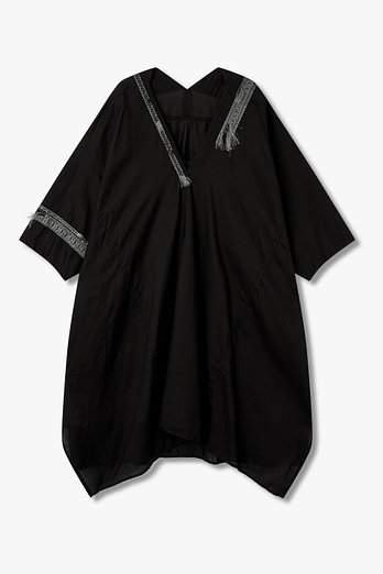 Yohji Yamamoto [Y's]프린지 자수 브이넥 드레스 | 신세계V