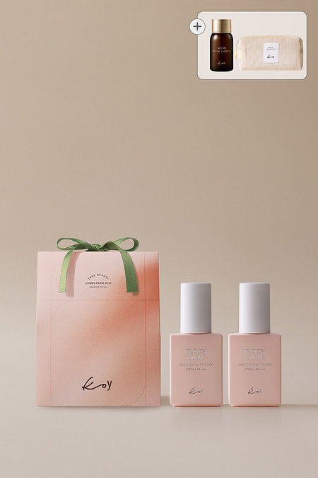 koy [포장] 블룸 글로우 에센스 선크림 30ml+30ml (+ GIFT) | 신세계V